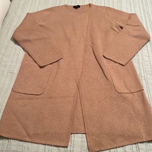 JCrew long sweater coat size M